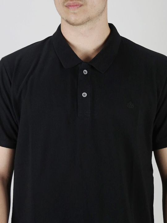 Short Sleeve Black Polo Shirt