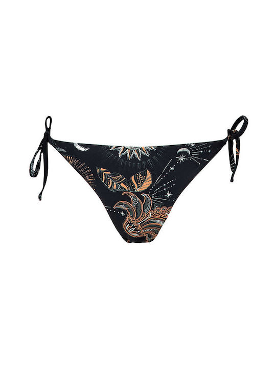 Bikini Slip mit Schnüren Mehrfarbig