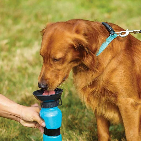 Haustiere Kunststoff Flasche Wasser für Hund & Katze auf Basis von 500ml 15cm in Blau Farbe
