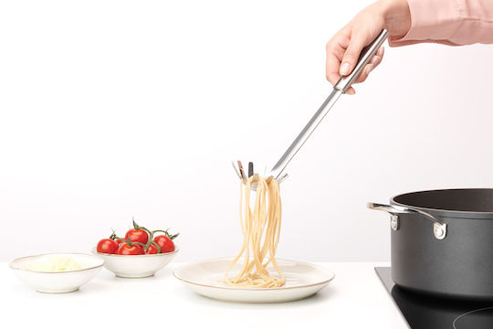 Brabantia Βαθιά Κουτάλα Ζυμαρικών Τρυπητή Μεταλλική Ασημί