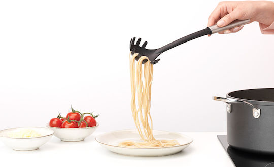 Brabantia Βαθιά Κουτάλα Ζυμαρικών Τρυπητή από Νάυλον Μαύρη