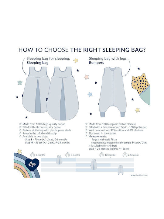La Millou Winter Sleeping Bag ABC Farm 2.5 Tog Beige