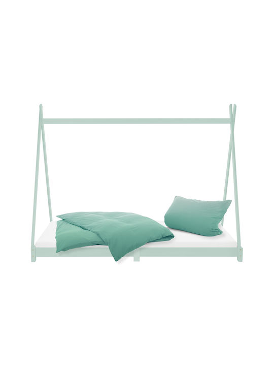 ML-Design Babybett Grün mit Matratze 90x200cm