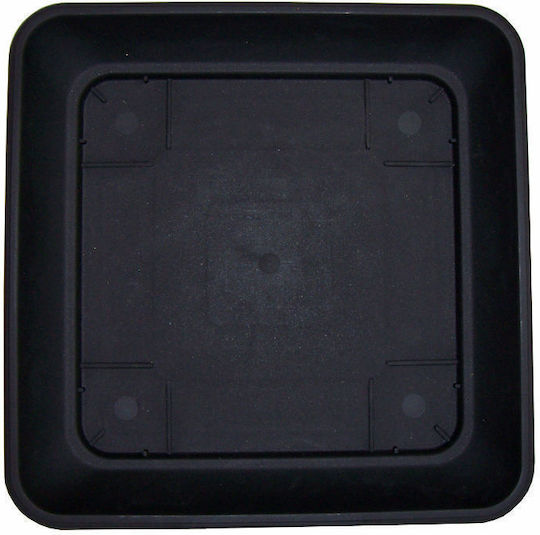 Atmosphera Plate Pot Plastic Black 36x36cm 10.01.0058