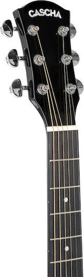 Cascha Ακουστική Κιθάρα Black