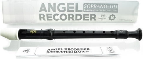 Angel Soprano Πλαστική Φλογέρα Μπαρόκ Μαύρη
