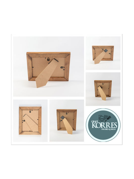 Korres Craft Κορνίζα Ξύλινη με Καφέ Πλαίσιο