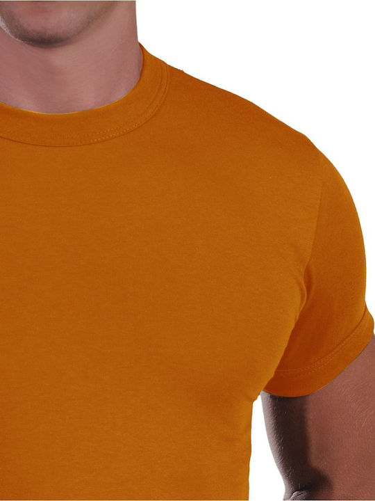 Lord Men's Short Sleeve Undershirt Orange