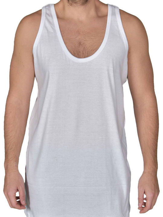 Jokers Men's Sleeveless Undershirt White