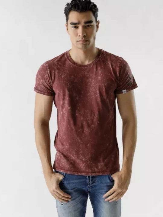 Devergo Men's Short Sleeve T-shirt Burgundy