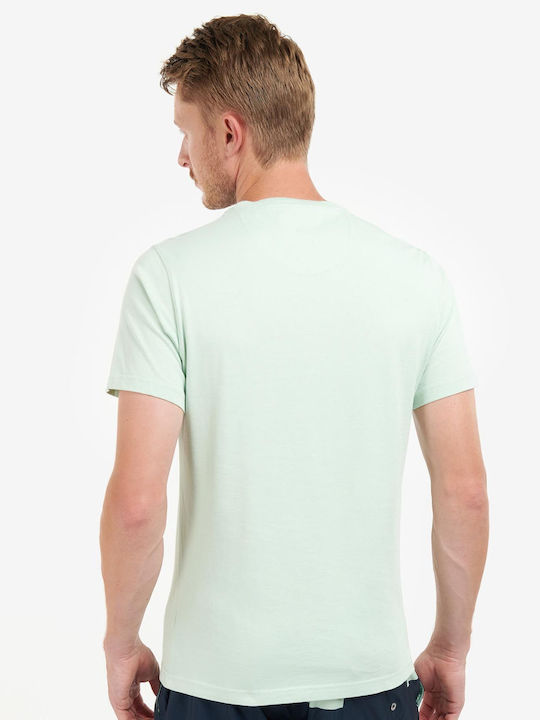 Barbour T-shirt Bărbătesc cu Mânecă Scurtă Verde