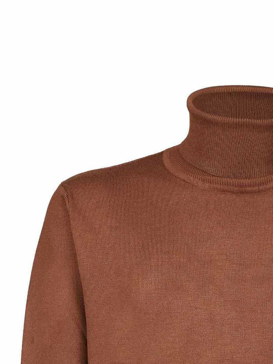 Langarm-Pullover Braun