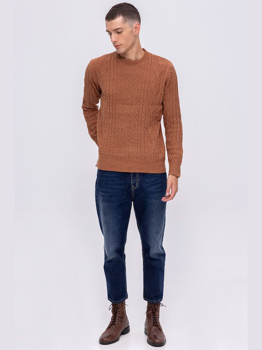 Aristoteli Bitsiani Men's Long Sleeve Sweater Brown