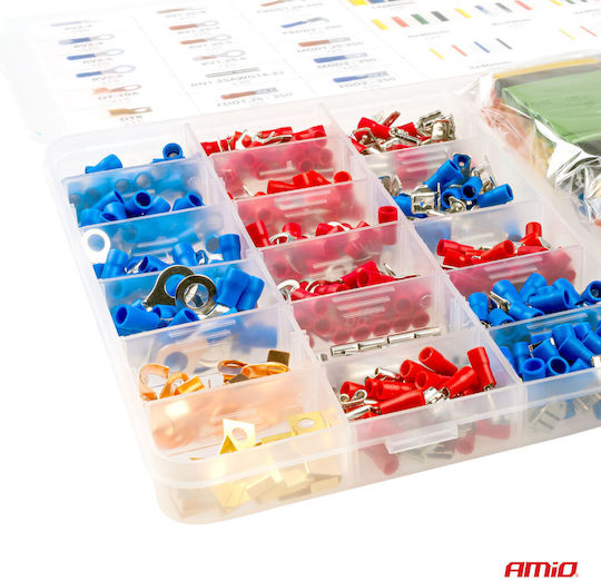 AMiO Electrical Components 350pcs Wire Terminals & Heat Shrink Tubing Kit 03031