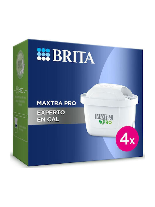 Brita Water Filter Replacement for Pitcher Maxtra Pro Limescale Expert 4pcs