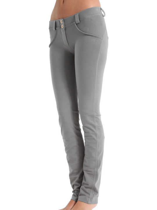 Freddy Women's Fabric Trousers Push-up Skinny Fit Gray