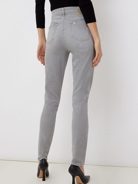 Liu Jo Damenjeanshose in Enger Passform Gray