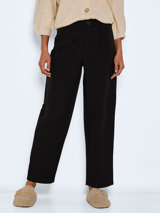Damen Stoff Hose Schwarz