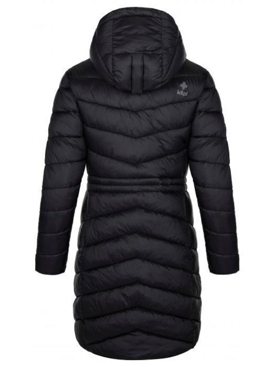 Kilpi Lang Damen Parka Jacke für Winter Schwarz