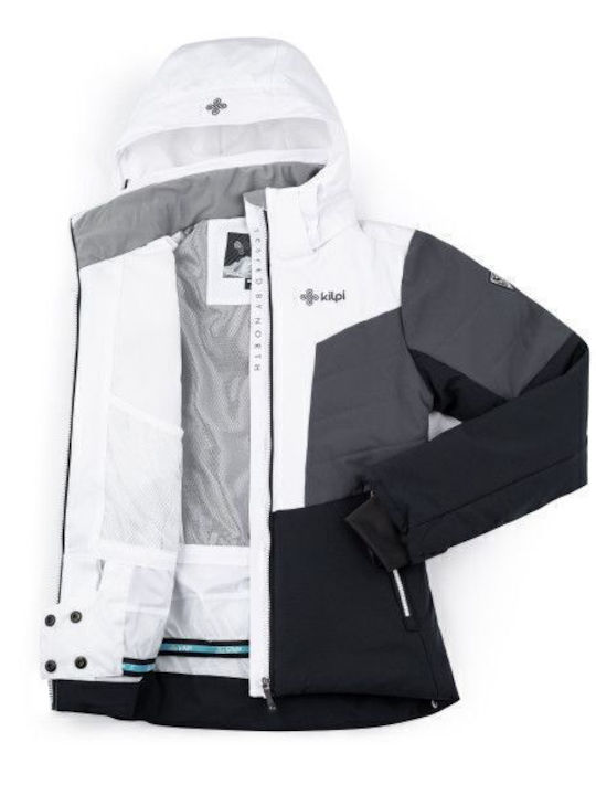 Women's Short Sports Jacket Waterproof for Winter with Hood Black