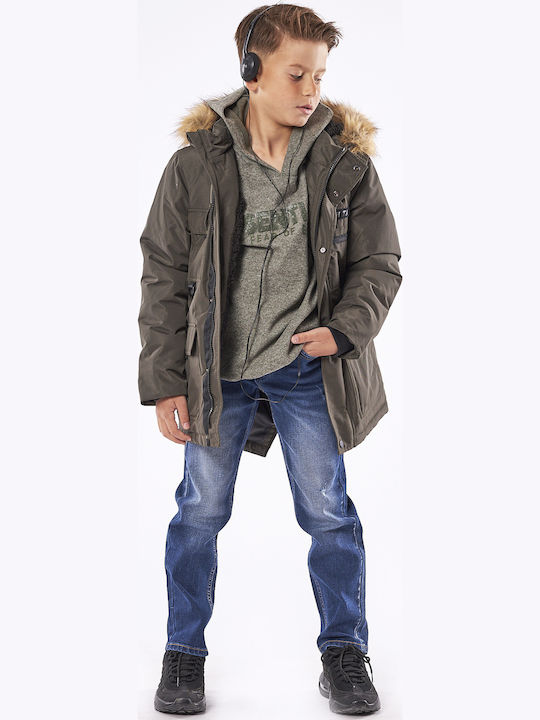 Kinder Schlaghose Jeans Blau