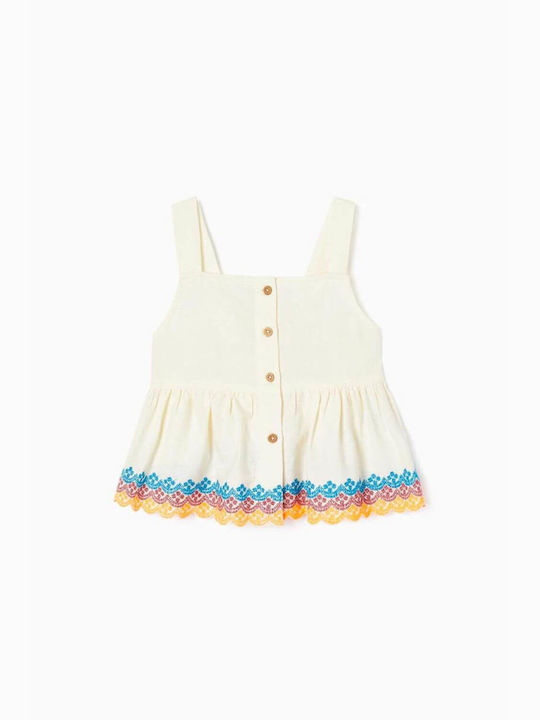 Zippy Kids Blouse Sleeveless Beige