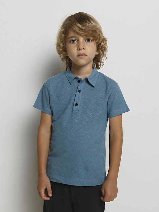 Yell Oh! Kids Polo Short Sleeve Blue