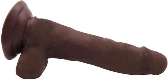 Chisa Novelties Flatterer T-Skin Real Ρεαλιστικό Dildo με Όρχεις και Βεντούζα Brown 18cm