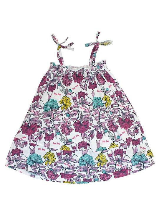 Naf Naf Kids Dress Floral Sleeveless Multicolour