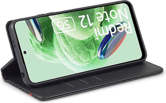 Redmi Note Book Δερματίνης Μαύρο (Redmi Note 12 Pro / Poco X5 Pro)