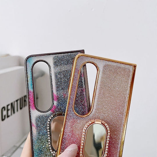 Shinning Diamond Back Cover Πλαστικό Λευκό (Galaxy Z Fold4)