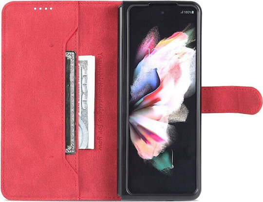 AZNS Портмоне Изкуствена кожа Червен (Galaxy Z Fold4)