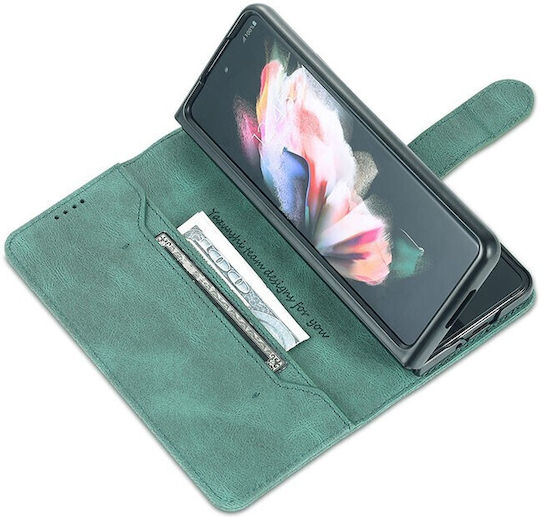 AZNS Wallet Piele artificială Verde (Galaxy Z Fold4)