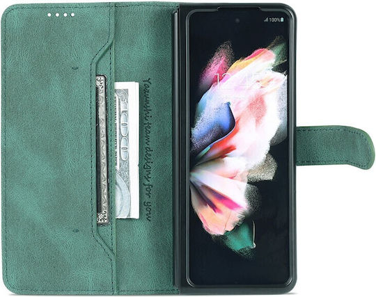 AZNS Wallet Piele artificială Verde (Galaxy Z Fold4)
