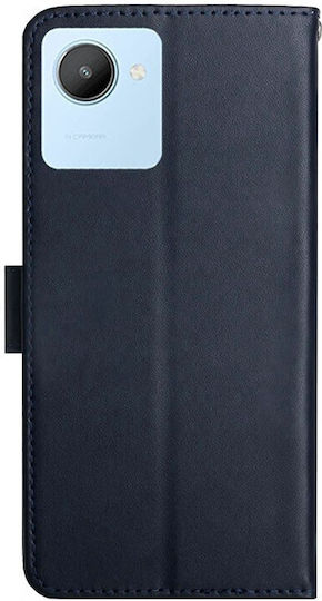 Lite Wallet Δερμάτινο Μπλε (Realme C30)