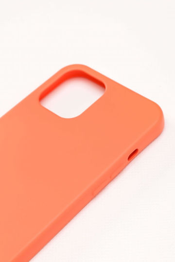 Luigi Back Cover Σιλικόνης με Λουράκι Πορτοκαλί (iPhone 12 Pro Max)