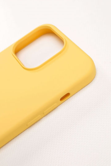 Luigi Back Cover Σιλικόνης με Λουράκι Κίτρινο (iPhone 13 Pro Max)