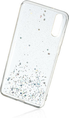 Naxius Glitter Umschlag Rückseite Silikon Transparent (Huawei P20)