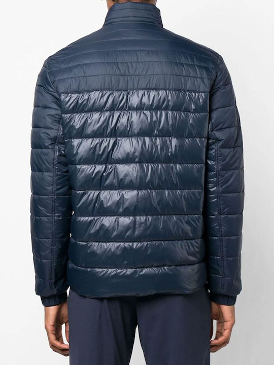 Hugo Boss Ανδρικό Χειμωνιάτικο Μπουφάν Puffer Navy Μπλε