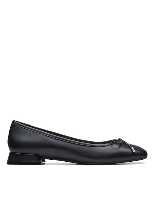 Clarks Lederne Damen Ballerinas in Schwarz Farbe