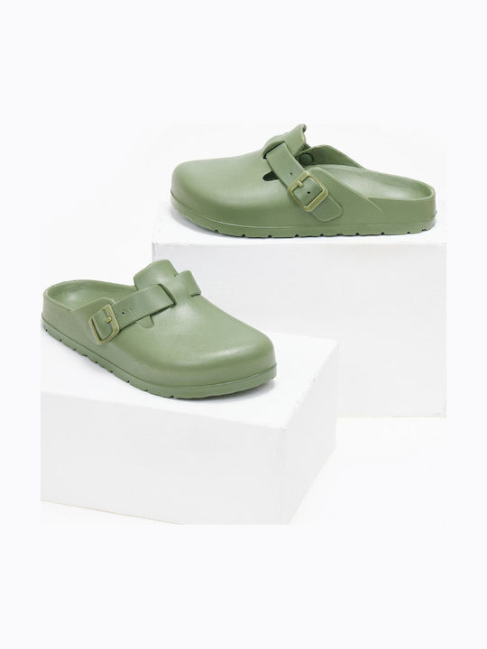 Plakton Damen Anatomisch Clogs Khaki