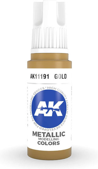 AK Interactive Modellbau-Farben in Gold Farbe 17ml