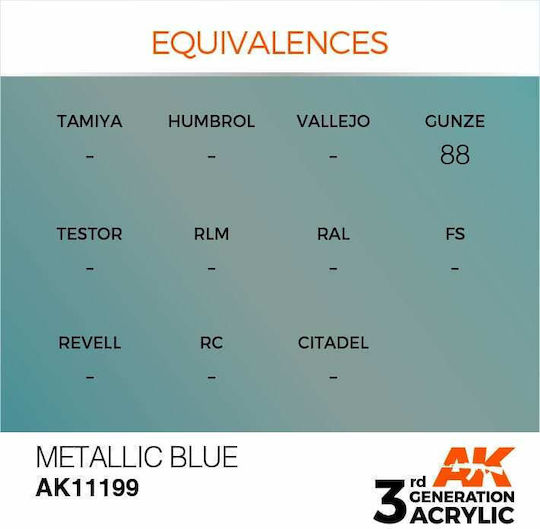 AK Interactive Modellbau Farbe in Blau Farbe 17ml