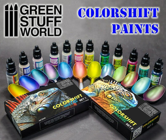 Green Stuff World Chameleon Culoare Full Face Pentru Modelare Neagră 17ml