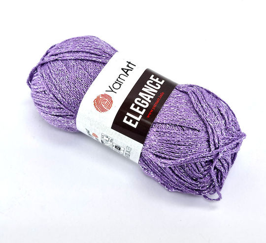 YarnArt Elegance Металик Синтетична Лилава 50м 500гр