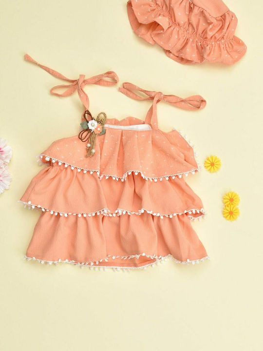 Kinder-Set mit Hose Sommer 2Stück Rosa