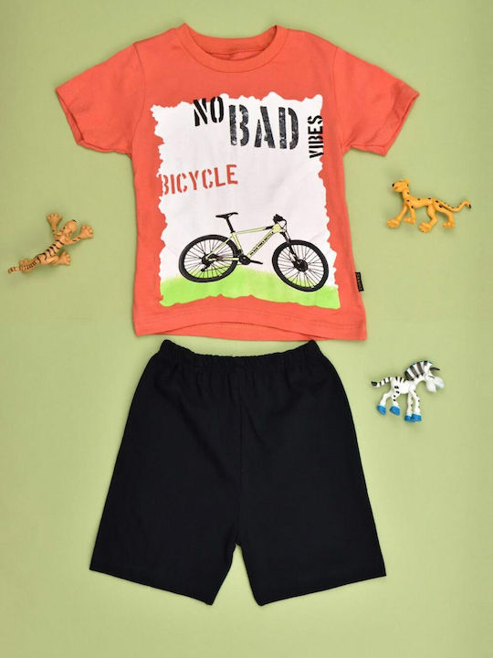 Potre Kinder Set mit Shorts Sommer 2Stück Orange