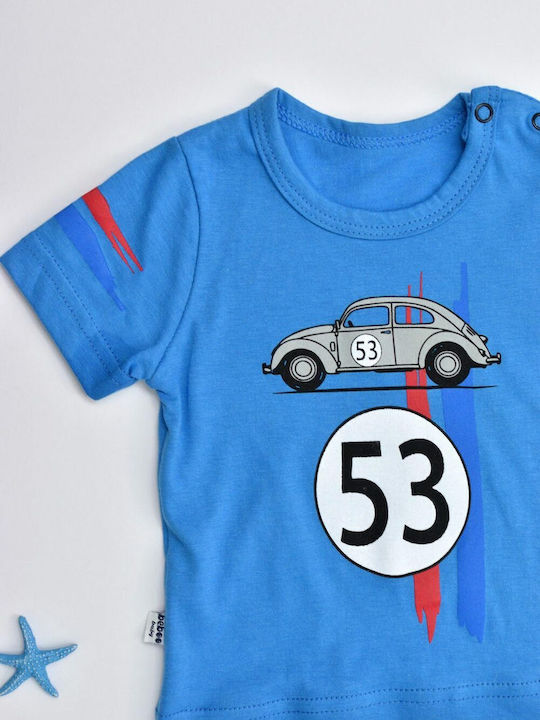 Kinder-Set mit Shorts Sommer 2Stück Blau