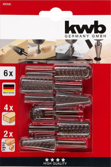 KWB Fräsersatz für Metall \ Holz 6mm 6Stück