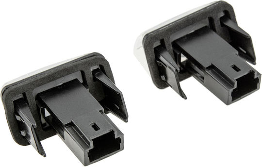 NTY Светлини За Регистрационната Табела LED Peugeot Partner Citroen Berlingo C3 C4 C4 Picasso C5 Xsara 2 Бройки